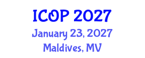International Conference on Optics and Photonics (ICOP) January 23, 2027 - Maldives, Maldives International Conference on Optics and Photonics (ICOP) January 23, 2027 - Maldives, Maldives