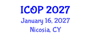 International Conference on Optics and Photonics (ICOP) January 16, 2027 - Nicosia, Cyprus International Conference on Optics and Photonics (ICOP) January 16, 2027 - Nicosia, Cyprus