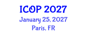 International Conference on Optics and Photonics (ICOP) January 25, 2027 - Paris, France International Conference on Optics and Photonics (ICOP) January 25, 2027 - Paris, France