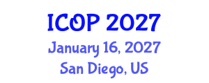 International Conference on Optics and Photonics (ICOP) January 16, 2027 - San Diego, United States International Conference on Optics and Photonics (ICOP) January 16, 2027 - San Diego, United States