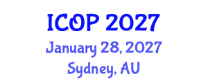 International Conference on Optics and Photonics (ICOP) January 28, 2027 - Sydney, Australia International Conference on Optics and Photonics (ICOP) January 28, 2027 - Sydney, Australia