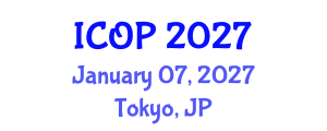 International Conference on Optics and Photonics (ICOP) January 07, 2027 - Tokyo, Japan