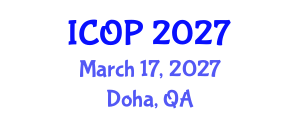 International Conference on Optics and Photonics (ICOP) March 17, 2027 - Doha, Qatar International Conference on Optics and Photonics (ICOP) March 17, 2027 - Doha, Qatar