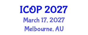 International Conference on Optics and Photonics (ICOP) March 17, 2027 - Melbourne, Australia International Conference on Optics and Photonics (ICOP) March 17, 2027 - Melbourne, Australia