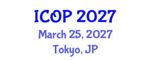 International Conference on Optics and Photonics (ICOP) March 25, 2027 - Tokyo, Japan