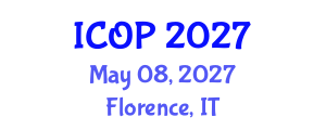 International Conference on Optics and Photonics (ICOP) May 08, 2027 - Florence, Italy International Conference on Optics and Photonics (ICOP) May 08, 2027 - Florence, Italy
