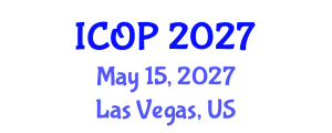 International Conference on Optics and Photonics (ICOP) May 15, 2027 - Las Vegas, United States International Conference on Optics and Photonics (ICOP) May 15, 2027 - Las Vegas, United States