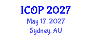 International Conference on Optics and Photonics (ICOP) May 17, 2027 - Sydney, Australia International Conference on Optics and Photonics (ICOP) May 17, 2027 - Sydney, Australia