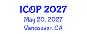 International Conference on Optics and Photonics (ICOP) May 20, 2027 - Vancouver, Canada International Conference on Optics and Photonics (ICOP) May 20, 2027 - Vancouver, Canada
