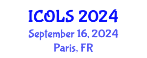 International Conference on Optics, Lasers and Spectroscopy (ICOLS) September 16, 2024 - Paris, France