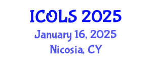 International Conference on Optics, Lasers and Spectroscopy (ICOLS) January 16, 2025 - Nicosia, Cyprus