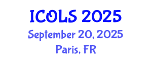 International Conference on Optics, Lasers and Spectroscopy (ICOLS) September 20, 2025 - Paris, France