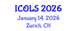 International Conference on Optics, Lasers and Spectroscopy (ICOLS) January 14, 2026 - Zurich, Switzerland