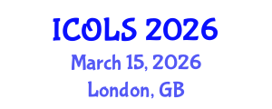 International Conference on Optics, Lasers and Spectroscopy (ICOLS) March 15, 2026 - London, United Kingdom