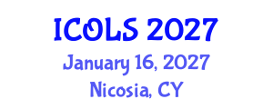 International Conference on Optics, Lasers and Spectroscopy (ICOLS) January 16, 2027 - Nicosia, Cyprus