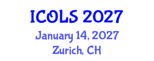 International Conference on Optics, Lasers and Spectroscopy (ICOLS) January 14, 2027 - Zurich, Switzerland