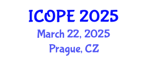 International Conference on Optics, Photonics and Electronics (ICOPE) March 22, 2025 - Prague, Czechia