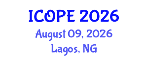 International Conference on Optics, Photonics and Electronics (ICOPE) August 09, 2026 - Lagos, Nigeria