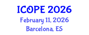 International Conference on Optics, Photonics and Electronics (ICOPE) February 11, 2026 - Barcelona, Spain