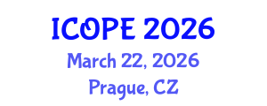 International Conference on Optics, Photonics and Electronics (ICOPE) March 22, 2026 - Prague, Czechia