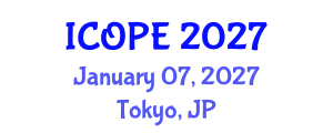 International Conference on Optics, Photonics and Electronics (ICOPE) January 07, 2027 - Tokyo, Japan