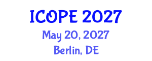 International Conference on Optics, Photonics and Electronics (ICOPE) May 20, 2027 - Berlin, Germany International Conference on Optics, Photonics and Electronics (ICOPE) May 20, 2027 - Berlin, Germany