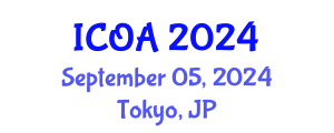 International Conference on Optimization Algorithms (ICOA) September 05, 2024 - Tokyo, Japan