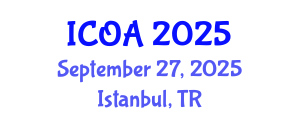 International Conference on Optimization Algorithms (ICOA) September 27, 2025 - Istanbul, Turkey