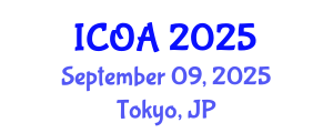 International Conference on Optimization Algorithms (ICOA) September 09, 2025 - Tokyo, Japan