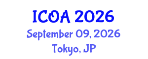 International Conference on Optimization Algorithms (ICOA) September 09, 2026 - Tokyo, Japan