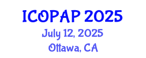International Conference on Optoelectronics, Photonics and Applied Physics (ICOPAP) July 12, 2025 - Ottawa, Canada