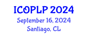 International Conference on Optoelectronics, Photonics and Laser Physics (ICOPLP) September 16, 2024 - Santiago, Chile