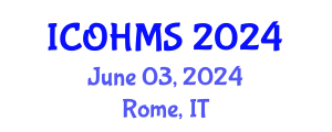 International Conference on Oral Health and Maxillofacial Surgery (ICOHMS) June 03, 2024 - Rome, Italy