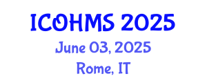 International Conference on Oral Health and Maxillofacial Surgery (ICOHMS) June 03, 2025 - Rome, Italy
