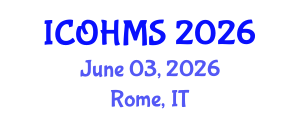 International Conference on Oral Health and Maxillofacial Surgery (ICOHMS) June 03, 2026 - Rome, Italy