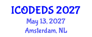 International Conference on Ordinary Differential Equations and Dynamical Systems (ICODEDS) May 13, 2027 - Amsterdam, Netherlands International Conference on Ordinary Differential Equations and Dynamical Systems (ICODEDS) May 13, 2027 - Amsterdam, Netherlands