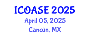 International Conference on Organic Agricultural Sciences and Engineering (ICOASE) April 05, 2025 - Cancún, Mexico
