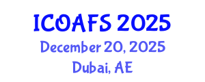 International Conference on Organic Agriculture and Farming Systems (ICOAFS) December 20, 2025 - Dubai, United Arab Emirates