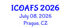 International Conference on Organic Agriculture and Food Security (ICOAFS) July 08, 2026 - Prague, Czechia