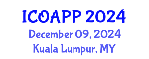 International Conference on Organic Agriculture and Plant Protection (ICOAPP) December 09, 2024 - Kuala Lumpur, Malaysia