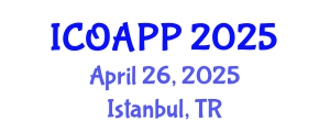 International Conference on Organic Agriculture and Plant Protection (ICOAPP) April 26, 2025 - Istanbul, Turkey