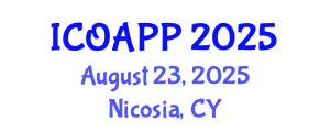 International Conference on Organic Agriculture and Plant Protection (ICOAPP) August 23, 2025 - Nicosia, Cyprus