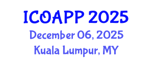 International Conference on Organic Agriculture and Plant Protection (ICOAPP) December 06, 2025 - Kuala Lumpur, Malaysia