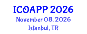 International Conference on Organic Agriculture and Plant Protection (ICOAPP) November 08, 2026 - Istanbul, Turkey