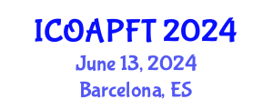 International Conference on Organic Agriculture and Poultry Farming Technologies (ICOAPFT) June 13, 2024 - Barcelona, Spain