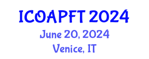 International Conference on Organic Agriculture and Poultry Farming Technologies (ICOAPFT) June 20, 2024 - Venice, Italy