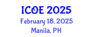 International Conference on Organic Electronics (ICOE) February 18, 2025 - Manila, Philippines