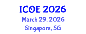 International Conference on Organic Electronics (ICOE) March 29, 2026 - Singapore, Singapore