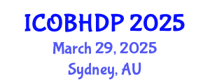 International Conference on Organizational Behavior and Human Decision Processes (ICOBHDP) March 29, 2025 - Sydney, Australia