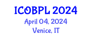 International Conference on Organizational Behavior, Performance and Leadership (ICOBPL) April 04, 2024 - Venice, Italy